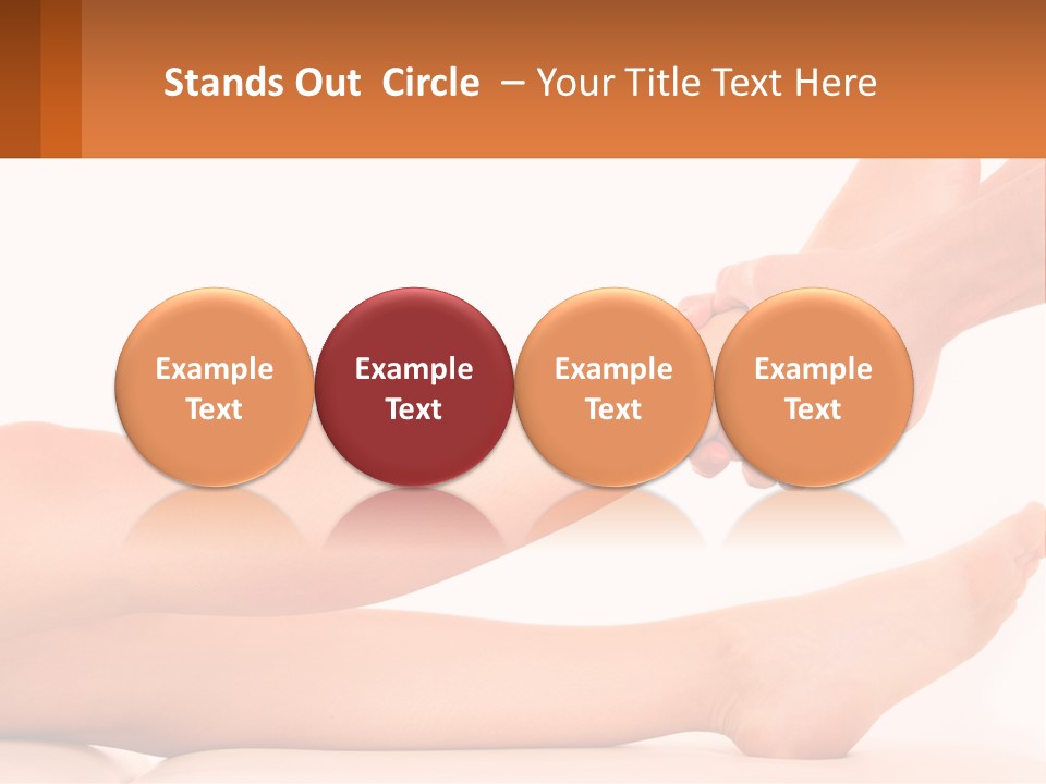 A Woman's Legs With A White Background PowerPoint Template
