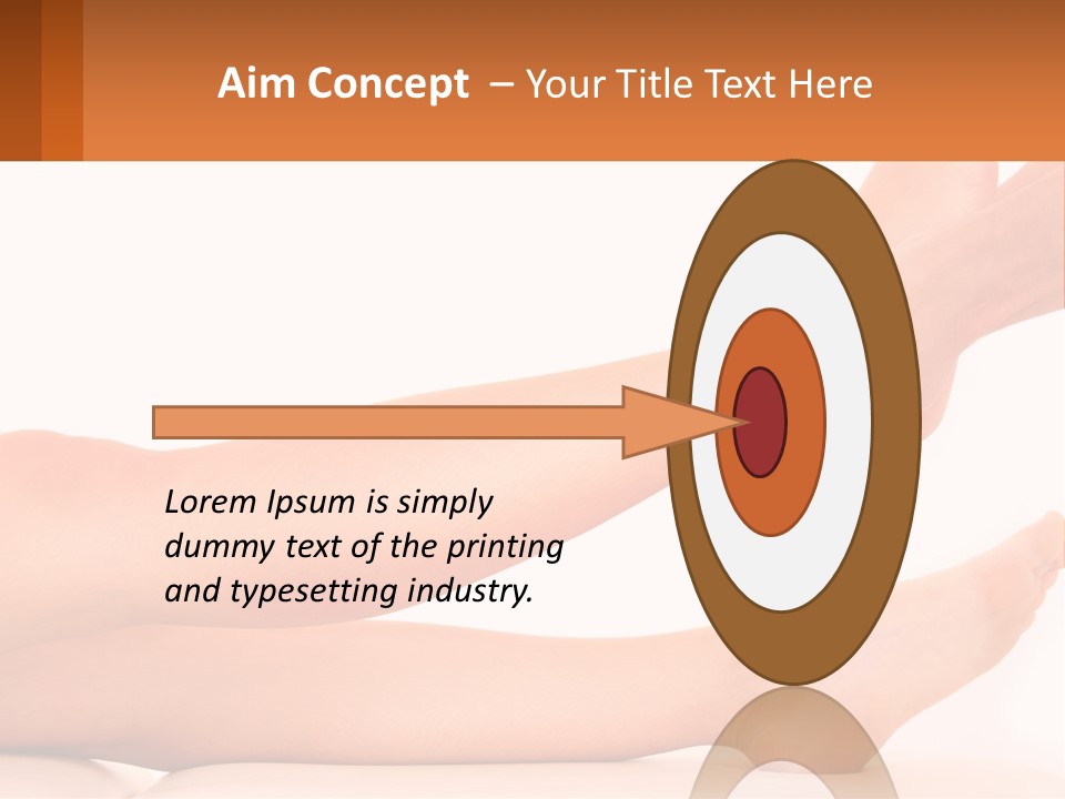 A Woman's Legs With A White Background PowerPoint Template