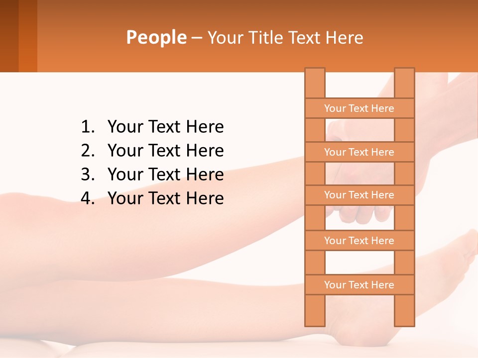 A Woman's Legs With A White Background PowerPoint Template