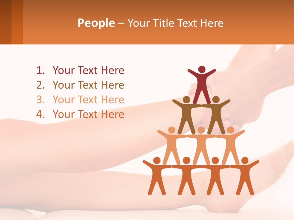 A Woman's Legs With A White Background PowerPoint Template