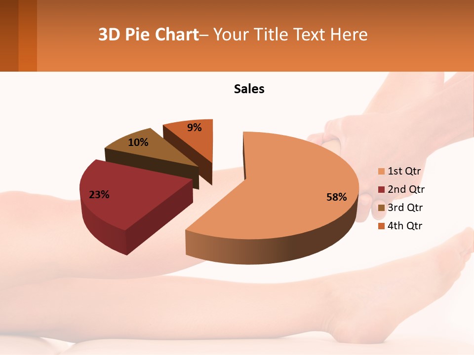 A Woman's Legs With A White Background PowerPoint Template