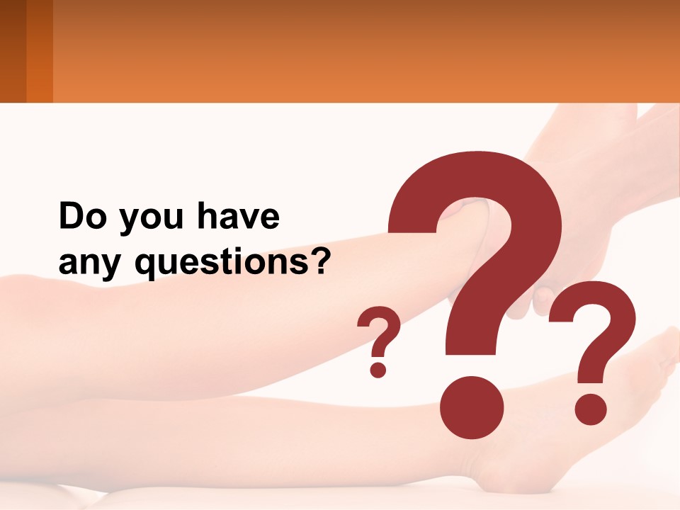 A Woman's Legs With A White Background PowerPoint Template