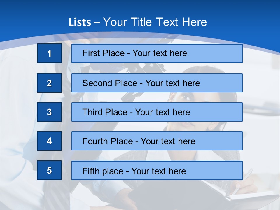 A Man Sitting In A Blue Chair Next To A Woman PowerPoint Template