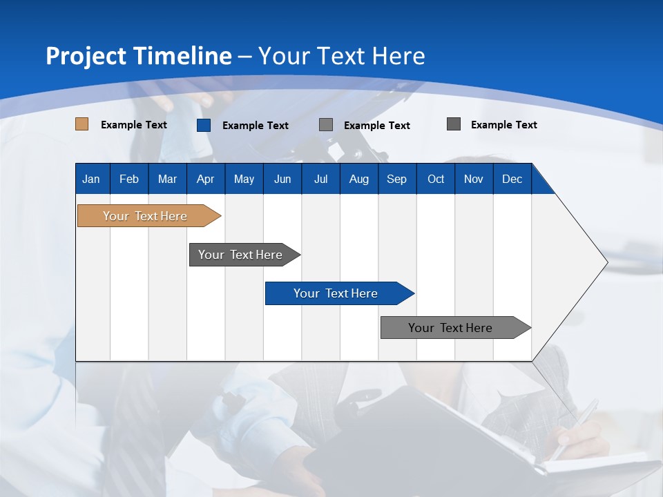 A Man Sitting In A Blue Chair Next To A Woman PowerPoint Template