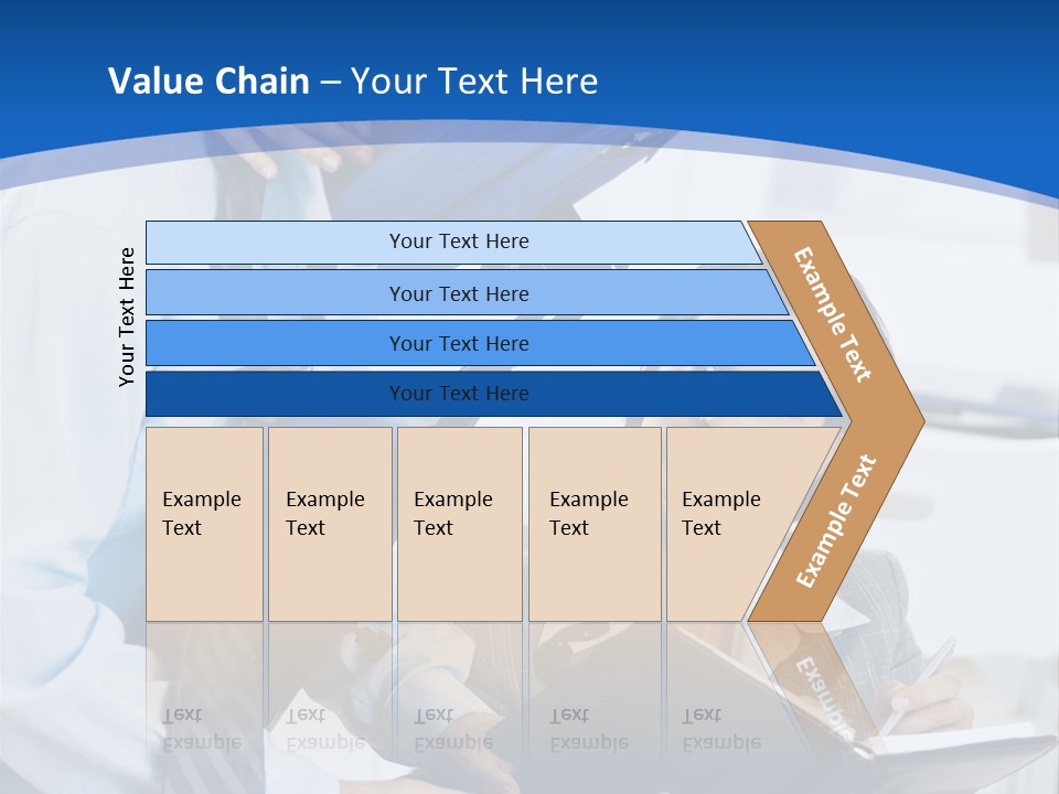 A Man Sitting In A Blue Chair Next To A Woman PowerPoint Template