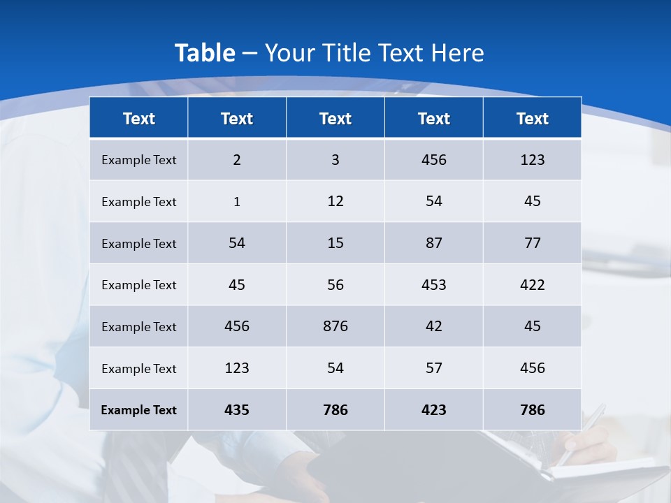 A Man Sitting In A Blue Chair Next To A Woman PowerPoint Template