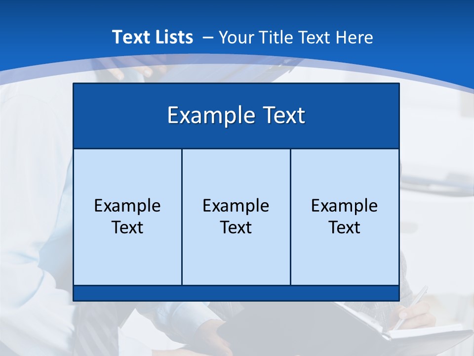 A Man Sitting In A Blue Chair Next To A Woman PowerPoint Template