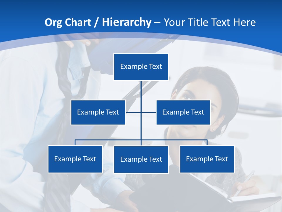 A Man Sitting In A Blue Chair Next To A Woman PowerPoint Template