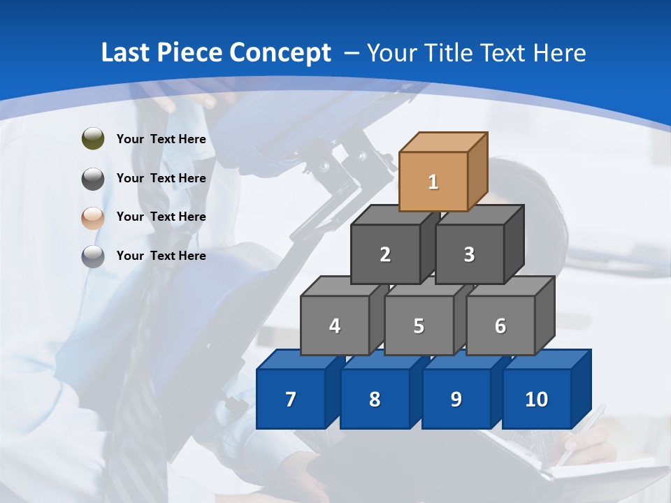 A Man Sitting In A Blue Chair Next To A Woman PowerPoint Template