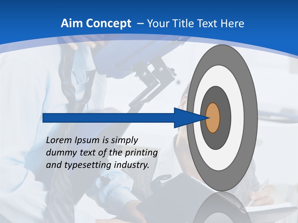 A Man Sitting In A Blue Chair Next To A Woman PowerPoint Template