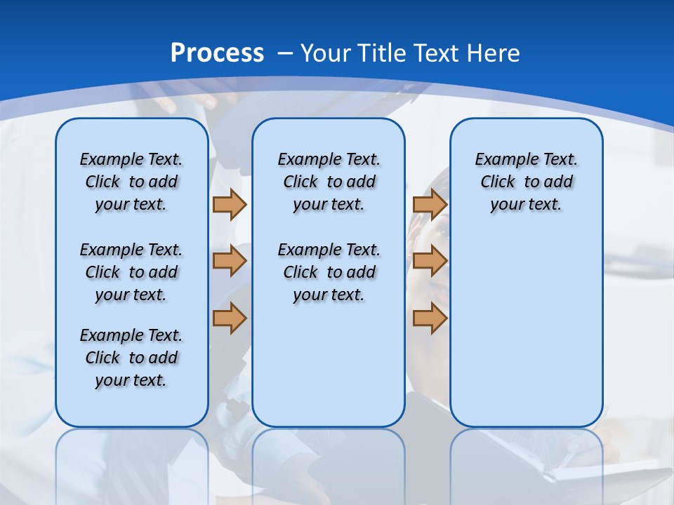 A Man Sitting In A Blue Chair Next To A Woman PowerPoint Template