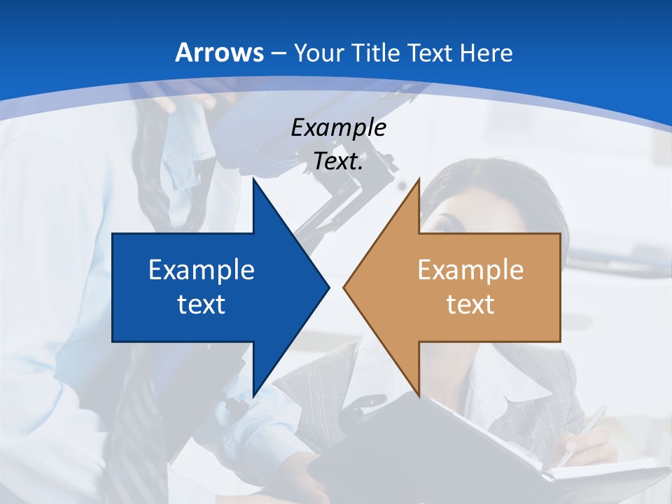 A Man Sitting In A Blue Chair Next To A Woman PowerPoint Template