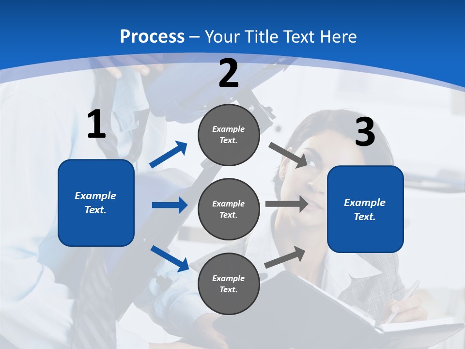 A Man Sitting In A Blue Chair Next To A Woman PowerPoint Template