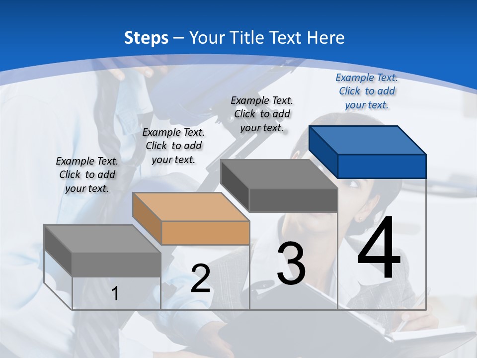 A Man Sitting In A Blue Chair Next To A Woman PowerPoint Template