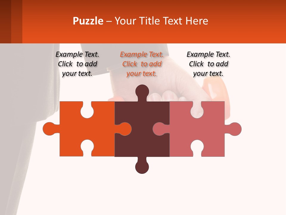 A Person Holding A Pair Of Orange Dumbs PowerPoint Template