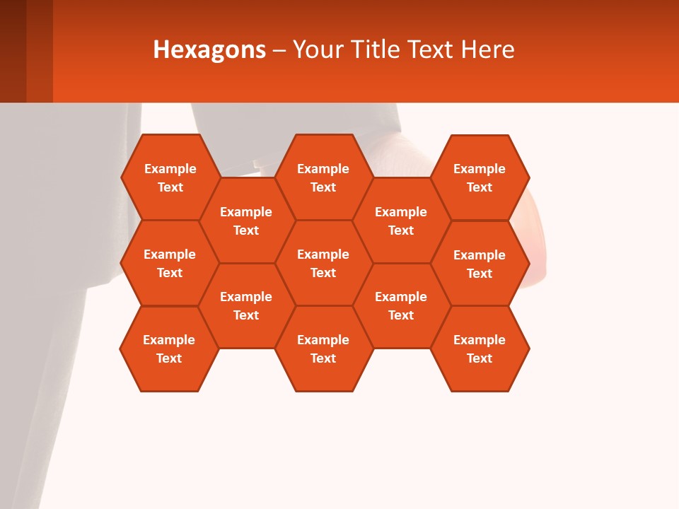 A Person Holding A Pair Of Orange Dumbs PowerPoint Template