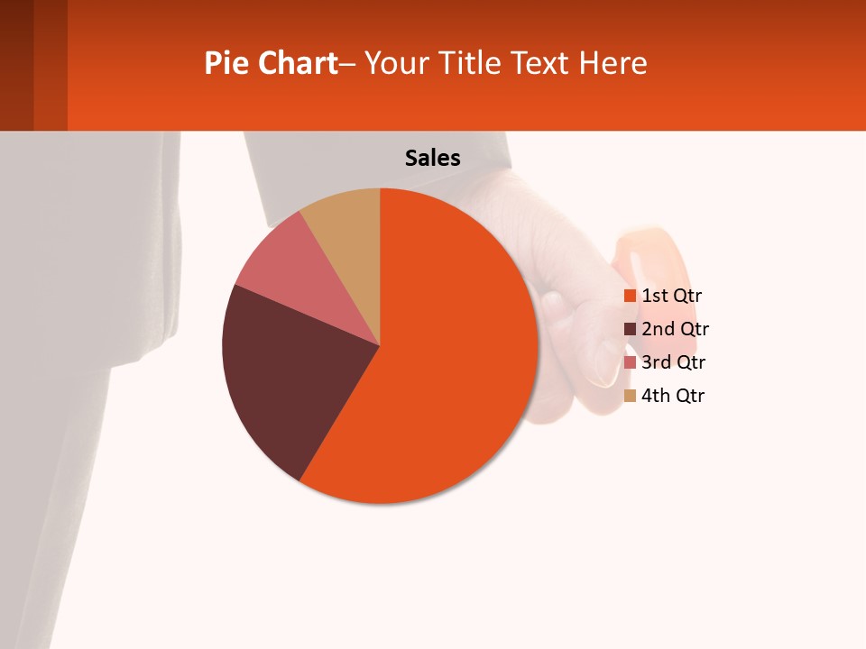 A Person Holding A Pair Of Orange Dumbs PowerPoint Template