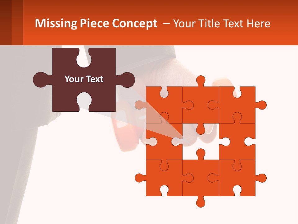 A Person Holding A Pair Of Orange Dumbs PowerPoint Template