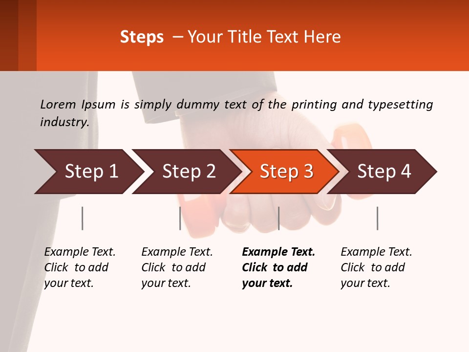 A Person Holding A Pair Of Orange Dumbs PowerPoint Template