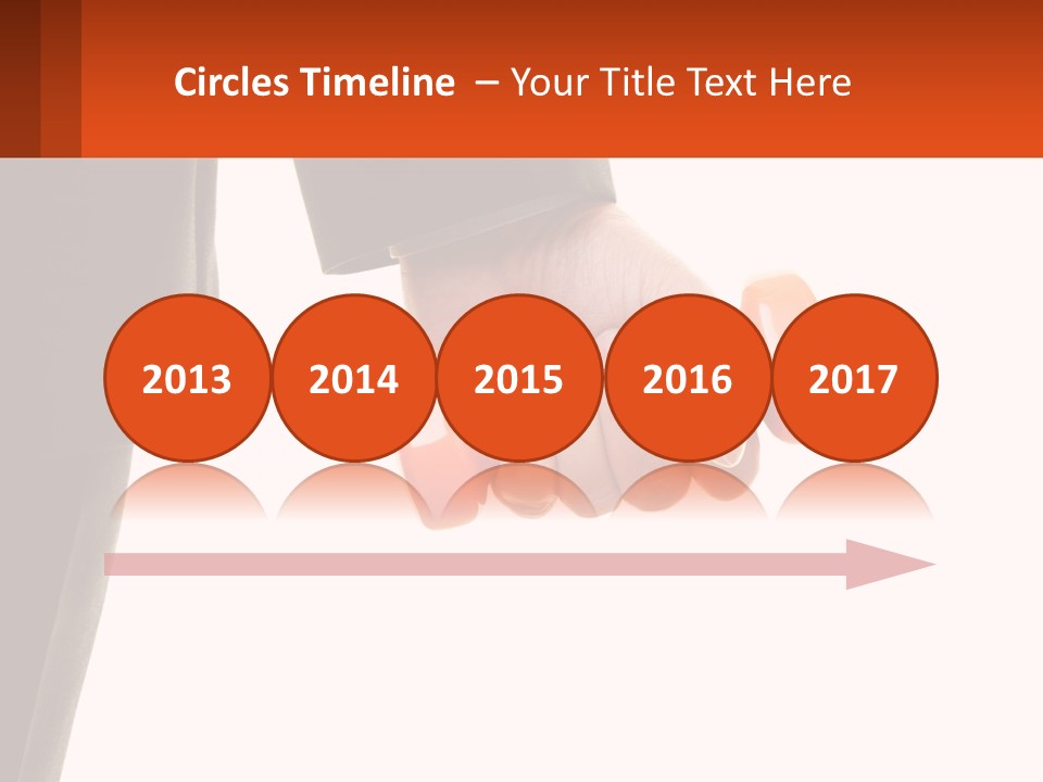 A Person Holding A Pair Of Orange Dumbs PowerPoint Template