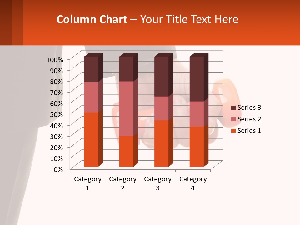 A Person Holding A Pair Of Orange Dumbs PowerPoint Template