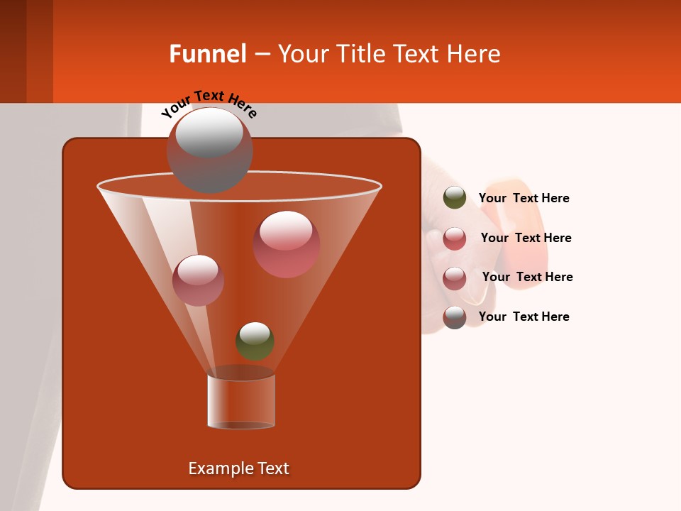 A Person Holding A Pair Of Orange Dumbs PowerPoint Template