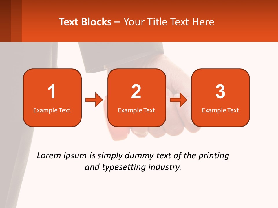 A Person Holding A Pair Of Orange Dumbs PowerPoint Template