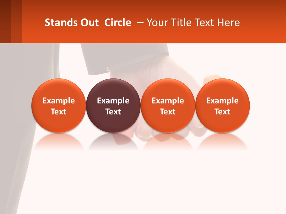 A Person Holding A Pair Of Orange Dumbs PowerPoint Template