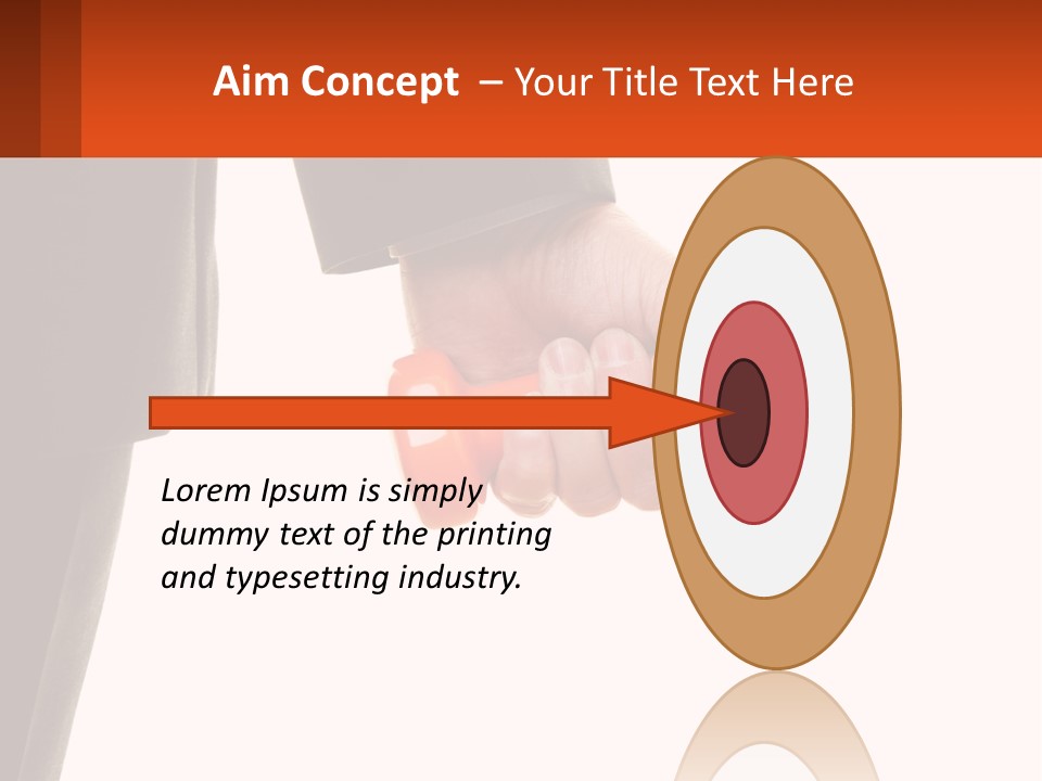 A Person Holding A Pair Of Orange Dumbs PowerPoint Template