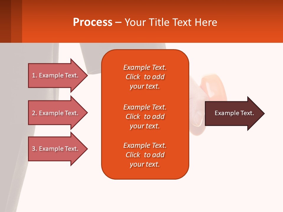A Person Holding A Pair Of Orange Dumbs PowerPoint Template