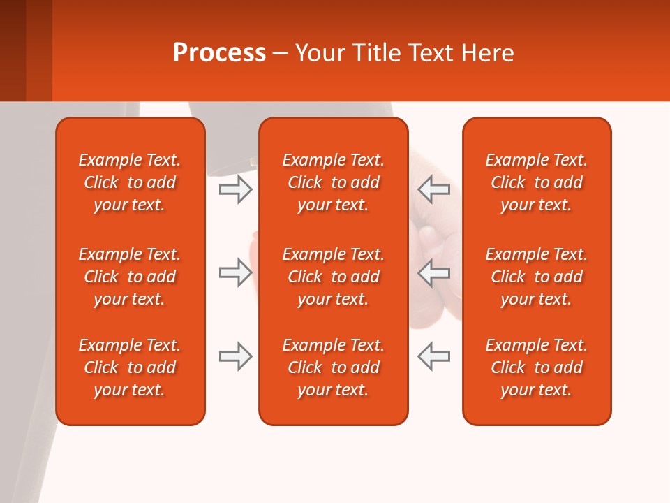 A Person Holding A Pair Of Orange Dumbs PowerPoint Template