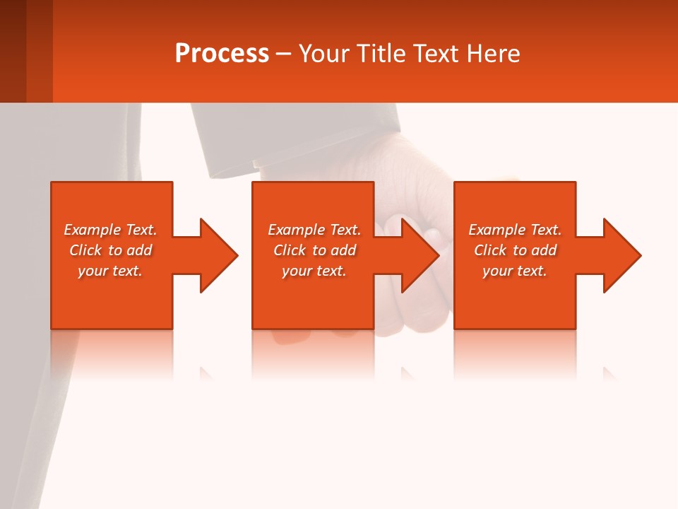 A Person Holding A Pair Of Orange Dumbs PowerPoint Template