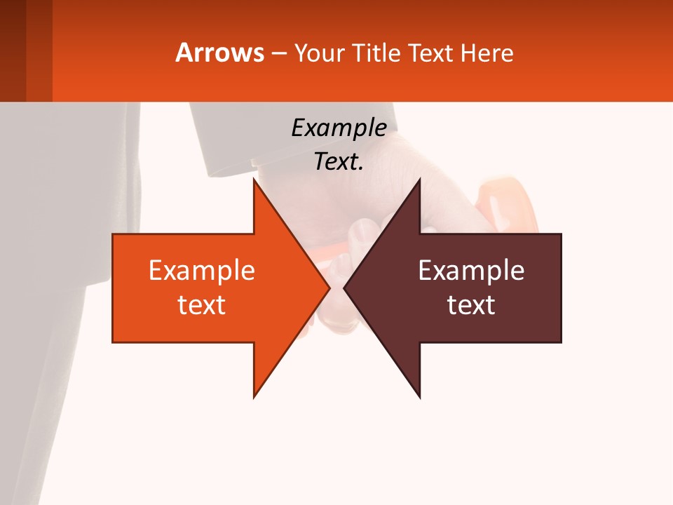 A Person Holding A Pair Of Orange Dumbs PowerPoint Template