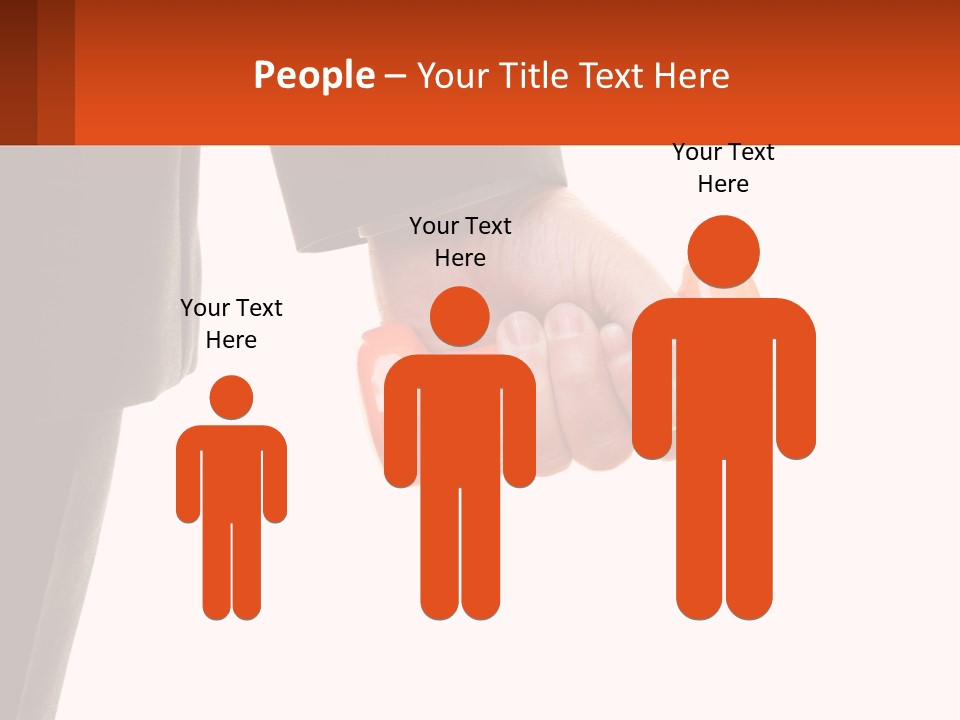 A Person Holding A Pair Of Orange Dumbs PowerPoint Template