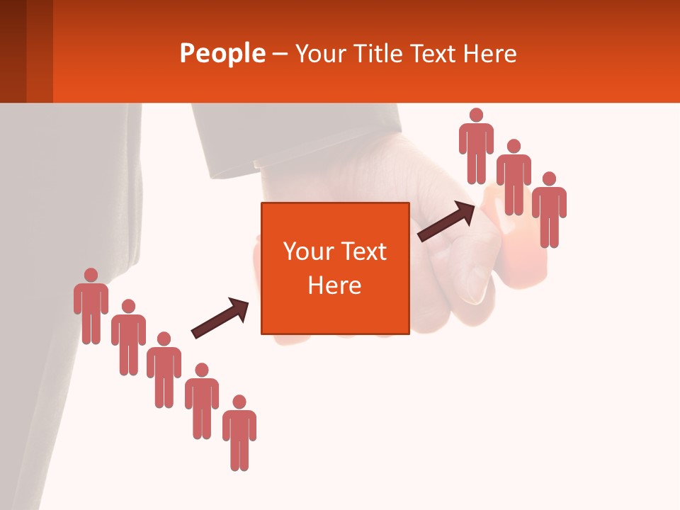 A Person Holding A Pair Of Orange Dumbs PowerPoint Template