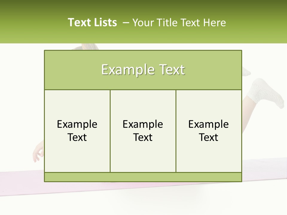 A Little Girl Is Laying On Top Of A Ball PowerPoint Template