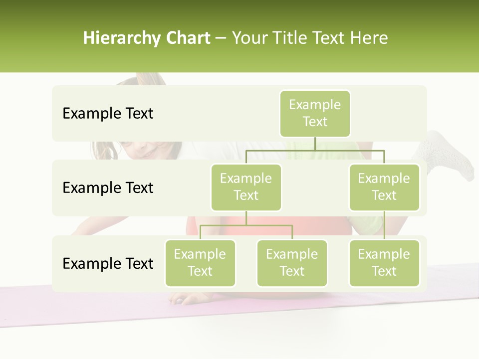 A Little Girl Is Laying On Top Of A Ball PowerPoint Template