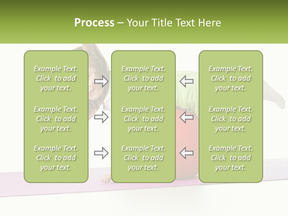 A Little Girl Is Laying On Top Of A Ball PowerPoint Template