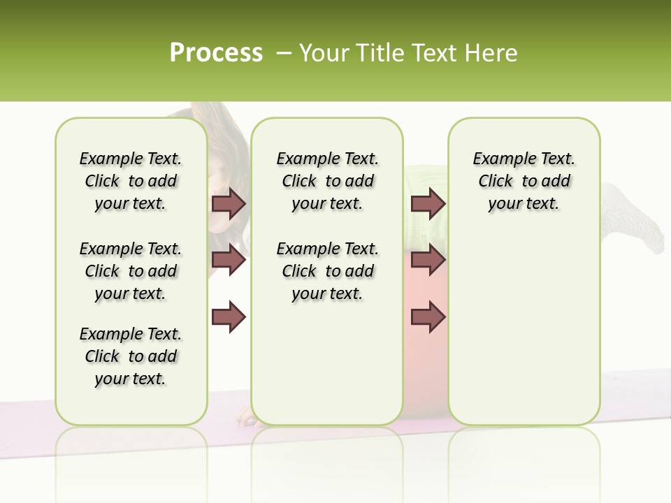 A Little Girl Is Laying On Top Of A Ball PowerPoint Template