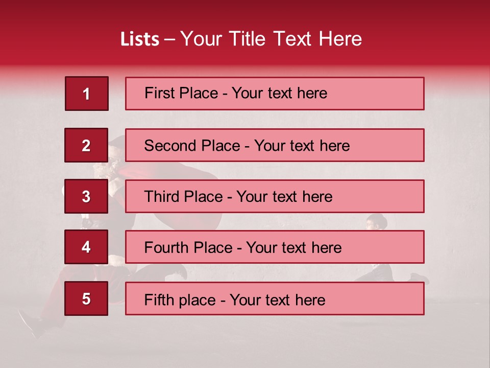 A Man Dressed As Santa Claus Running Away From A Little Boy PowerPoint Template