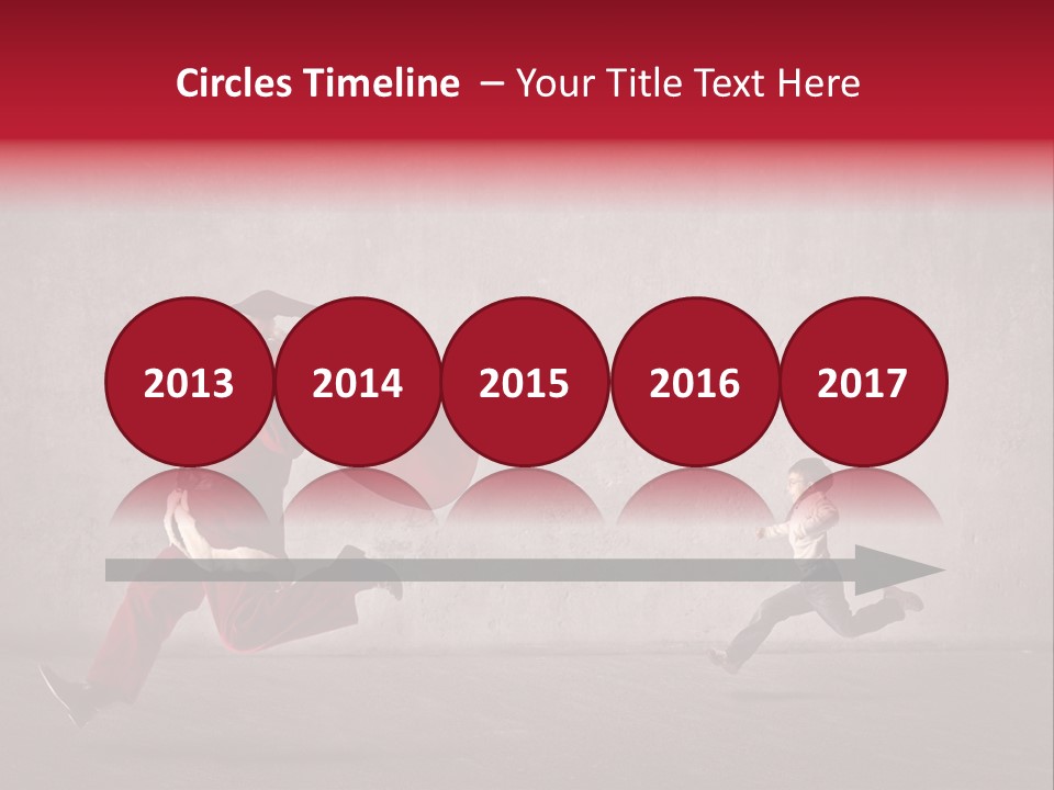 A Man Dressed As Santa Claus Running Away From A Little Boy PowerPoint Template