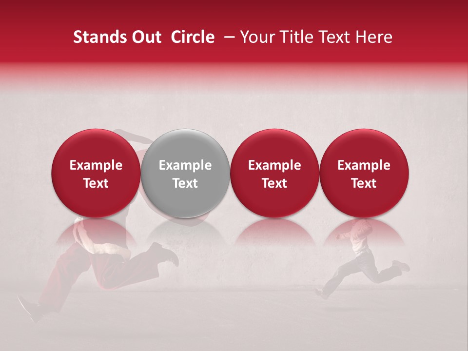 A Man Dressed As Santa Claus Running Away From A Little Boy PowerPoint Template