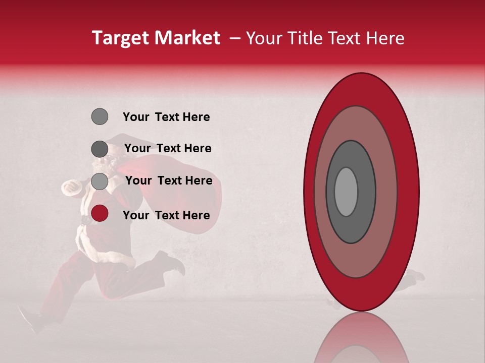 A Man Dressed As Santa Claus Running Away From A Little Boy PowerPoint Template