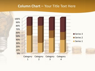 A Light Bulb With Coins Coming Out Of It PowerPoint Template