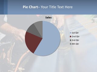 A Man Working On A Roof With A Hammer PowerPoint Template