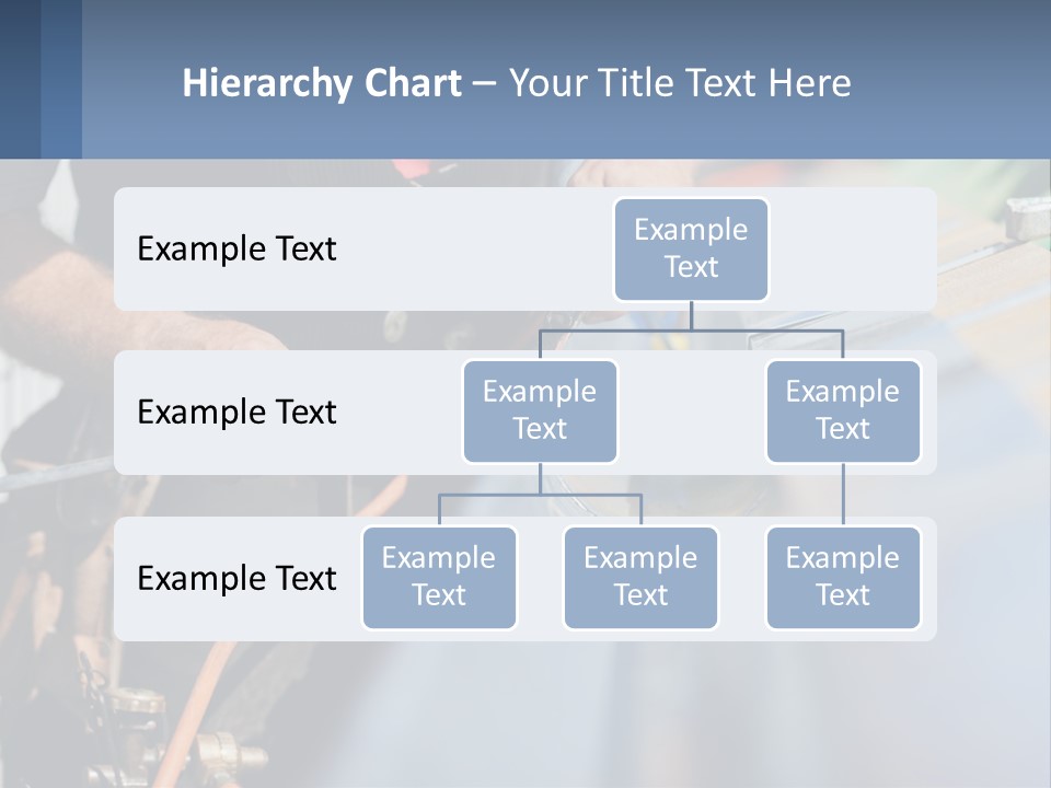 A Man Working On A Roof With A Hammer PowerPoint Template
