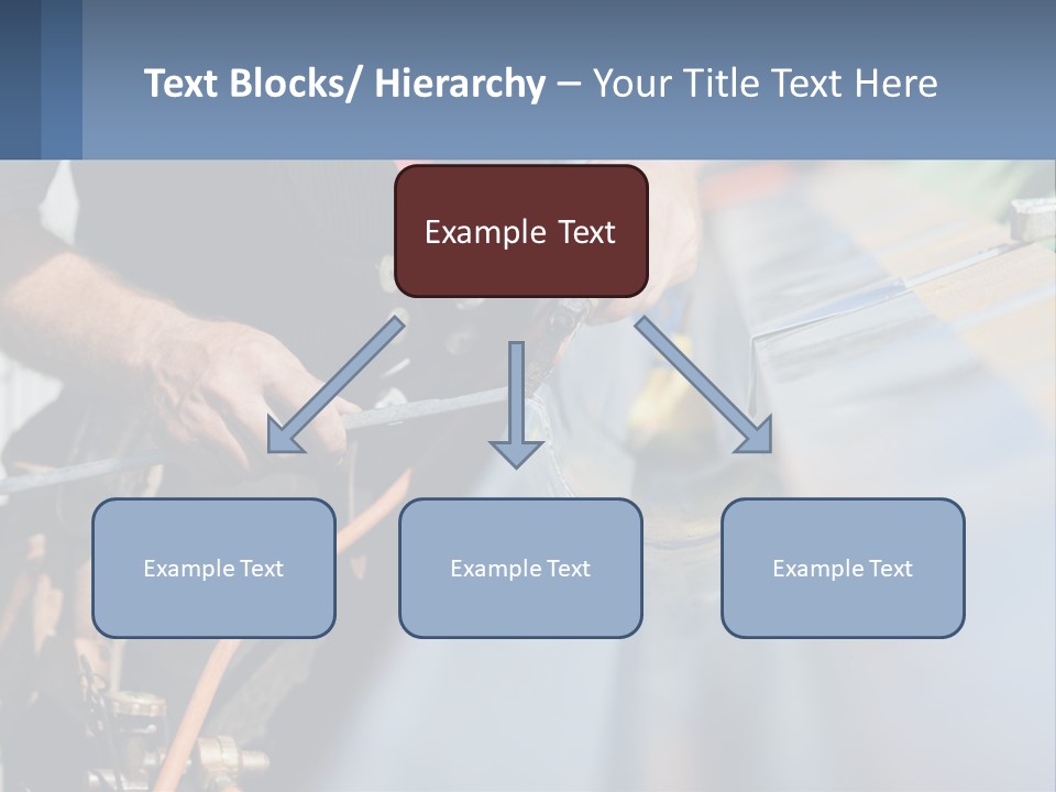 A Man Working On A Roof With A Hammer PowerPoint Template