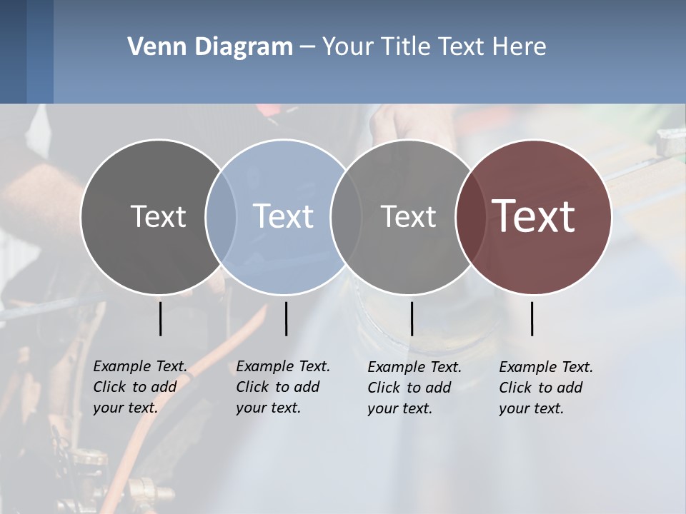 A Man Working On A Roof With A Hammer PowerPoint Template