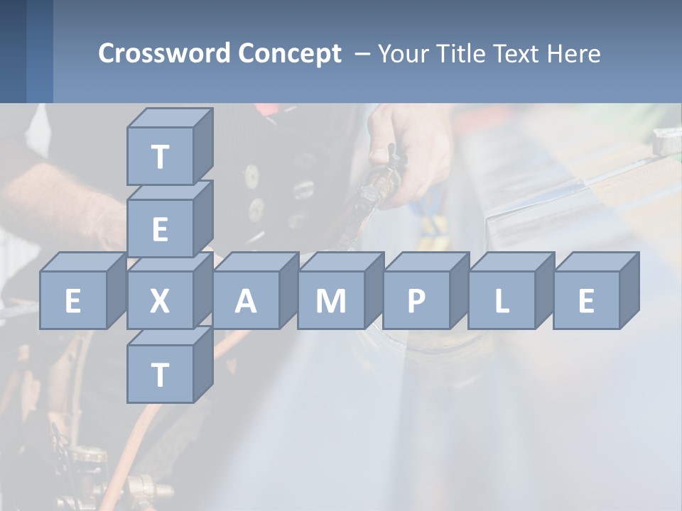 A Man Working On A Roof With A Hammer PowerPoint Template