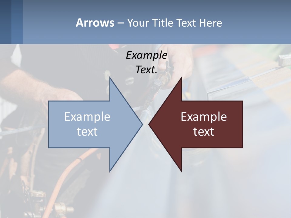 A Man Working On A Roof With A Hammer PowerPoint Template